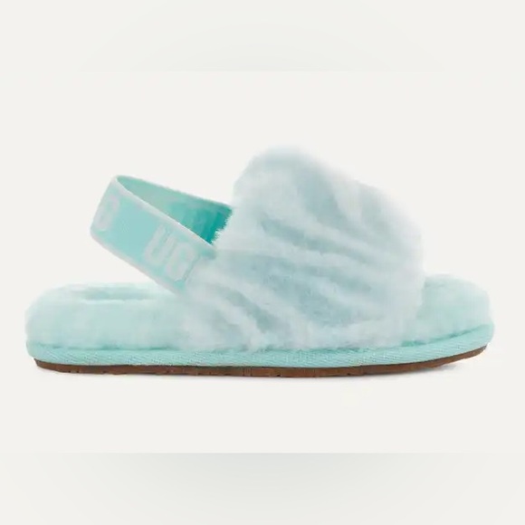 Ugg Fluff Yeah Wavy in Sky Blue - Size 8T - Picture 2 of 6